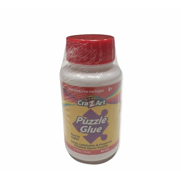 Cra-Z-Art Christmas Puzzle Glue 4.5fl oz Quic Dry Clear New Sealed 3 Pack - Picture 3 of 5